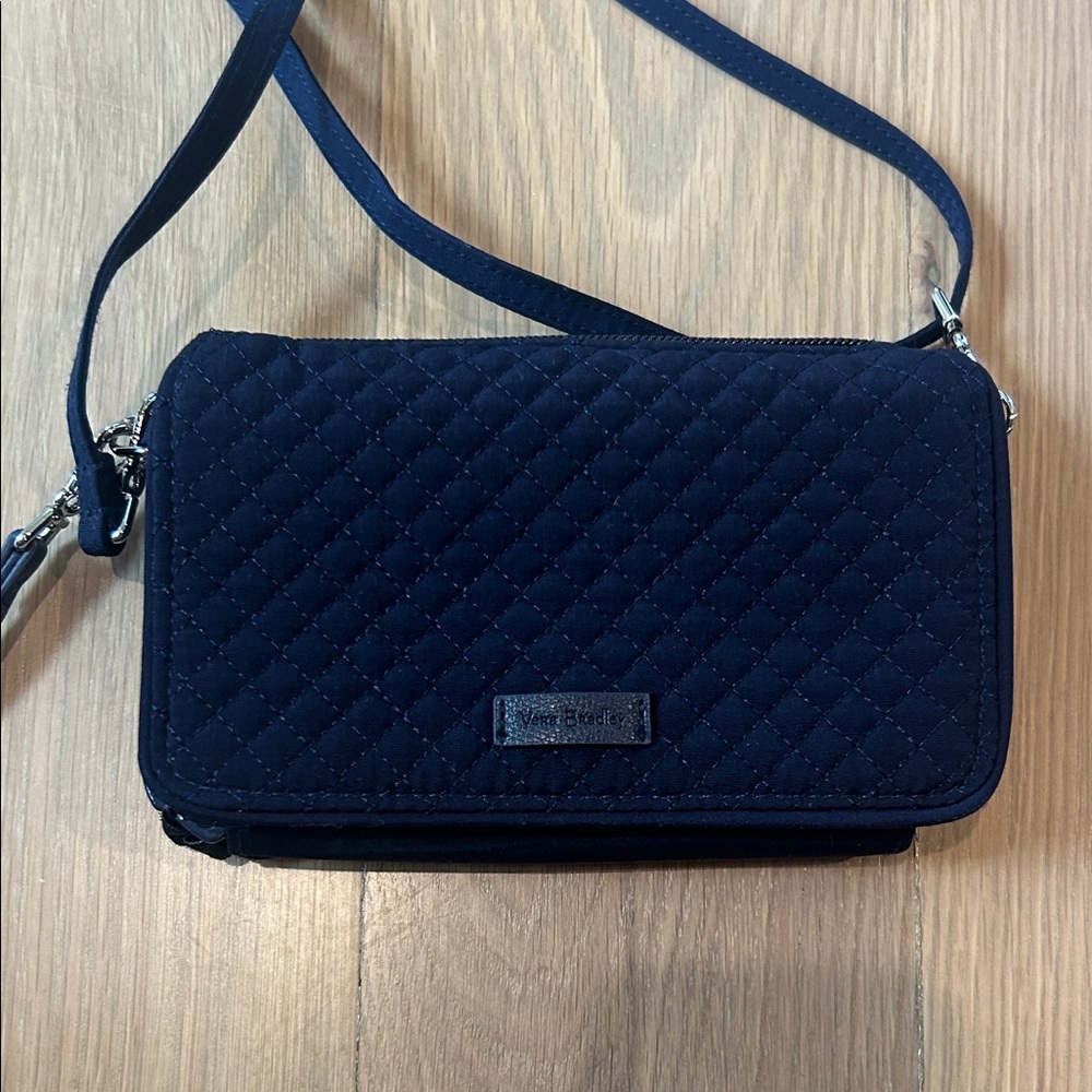 Vera Bradley Navy Quilted Crossbody Bag